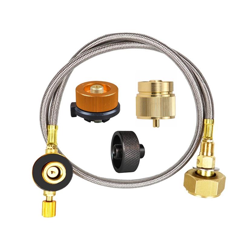Camping & Hiking Gas Can Adapter: Card-Type Flat Can Inflation Connector