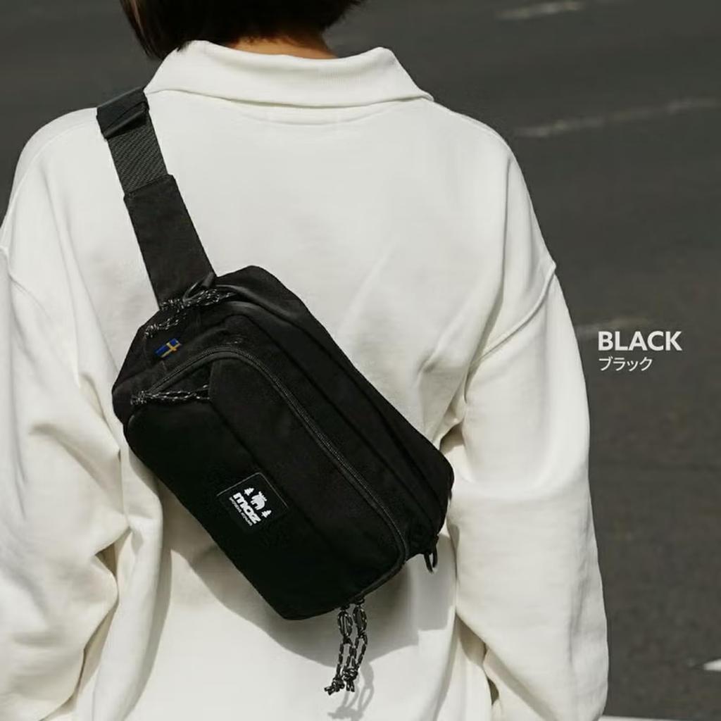 MOZ Camera Shoulder Waist Black Bag, Bag, Bag, 3-Way Bag, VZEOK-01BK