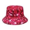 Heart Pattern Reversible Bucket Hat Women Men Summer Sunscreen Fisherman Hat Unisex Panama Fashion Decorate Valentine's Day Love