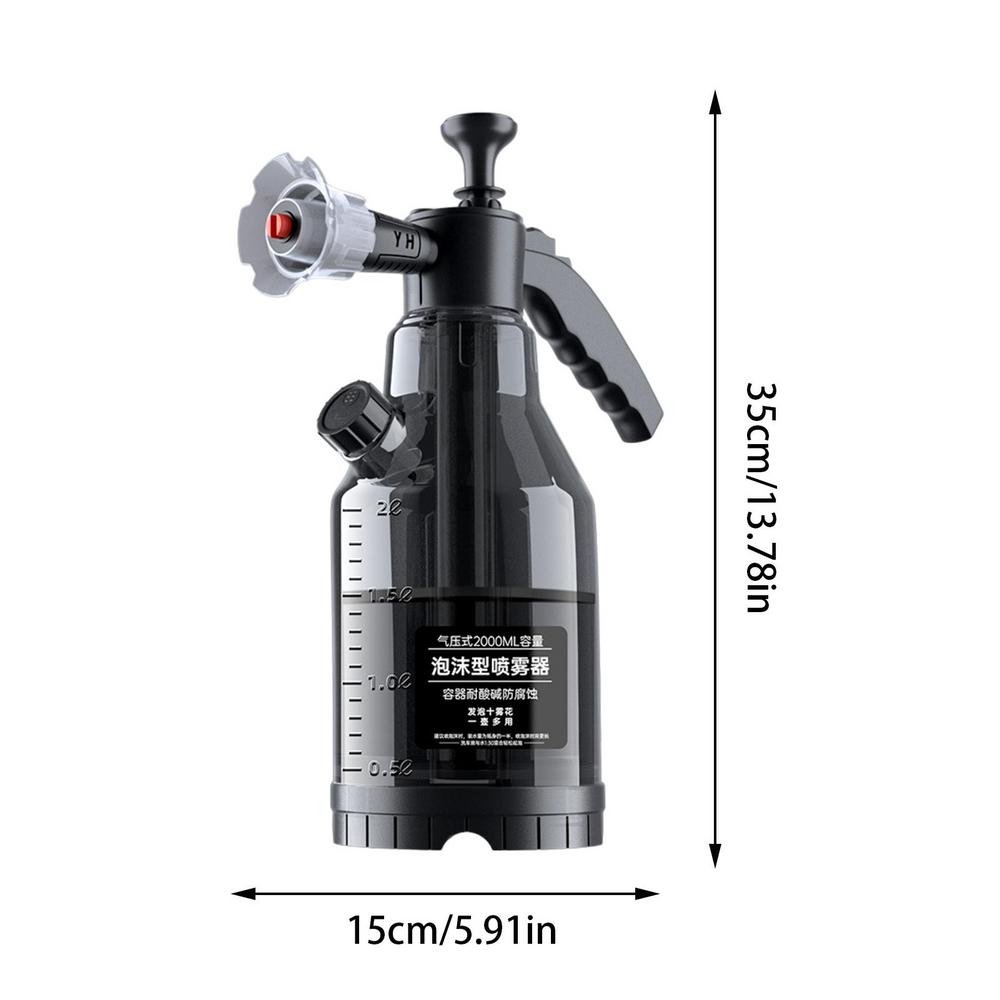 Pulverizator cu spumă de spălat auto Accesoriu pentru spălat cu presiune cu mâner ergonomic pentru detalierea mașinilor tun cu spumă curățare automată a geamurilor
