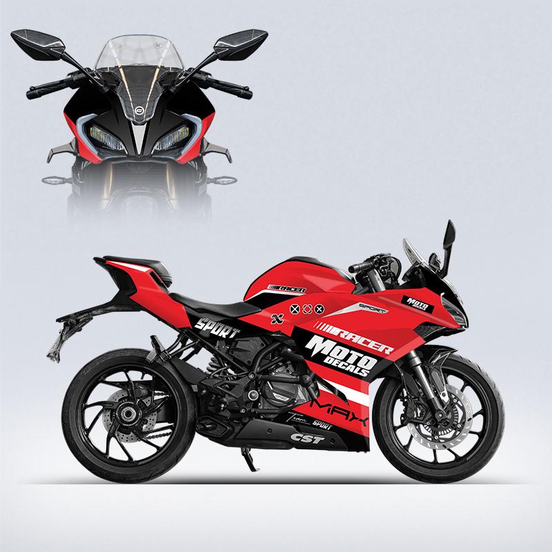 Для защиты и декора аксессуаров мотоцикла с набором наклеек CFMOTO 250SR 300SR Наклейки на обтекатель в различн 250SR FUN