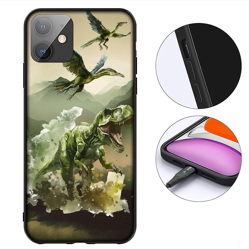 Cartoon Dinosaur Wallpaper Phone Case for Xiaomi Redmi Note 12 11 10 A3 Pro 10A 10C 12C Note12 5G Protective Cover