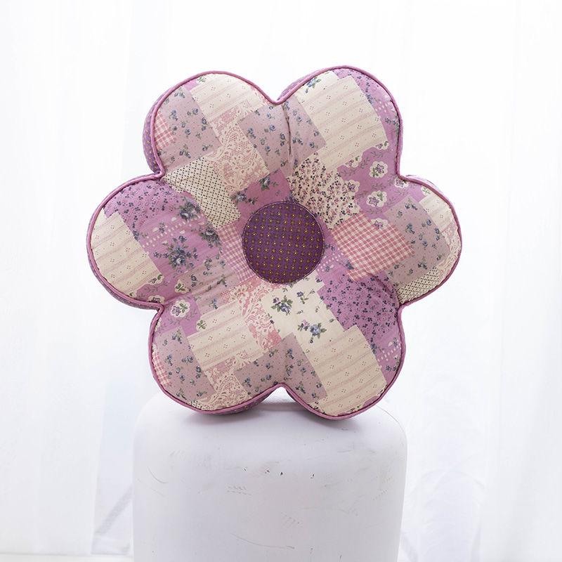 Korejský polštářek s květinami švestky: Celobavlníkový polštářek na zdřímnutí do kanceláře a ložnice