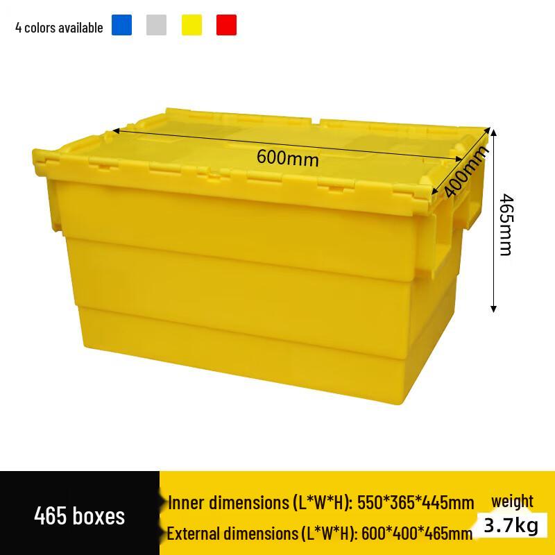 Jingwei Stack & Nest Plastic Logistics Crate with Lid