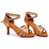 Latein Tanzschuhe Damen Damen Hoher Absatz Tango Salsa Ballroom Standard Tanzschuhe Absatz 7cm Indoor