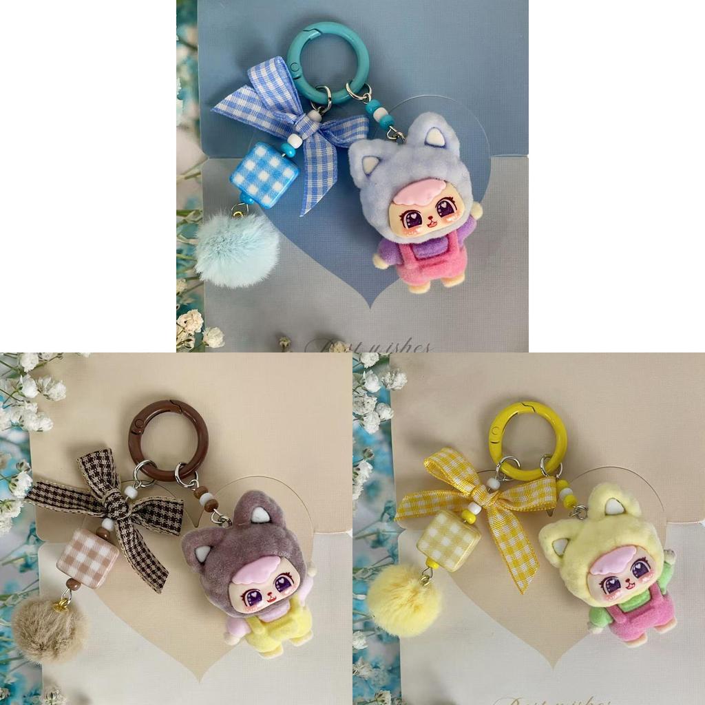 Plastic Handwave Cat Keychain With Cartoon Design For Gift And Party Decor