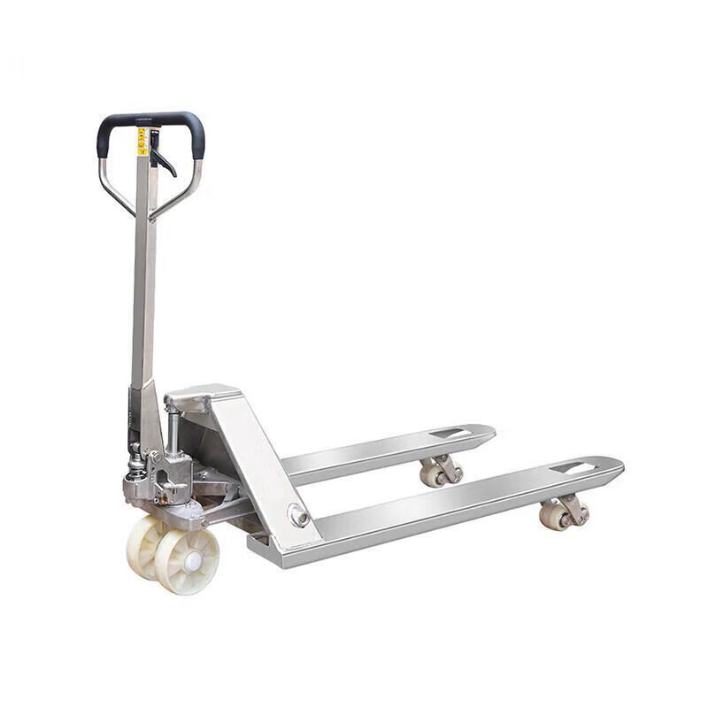 NuoShuEr 3.0T 304 Stainless Steel Manual Hydraulic Pallet Truck CN plug (adapter included)
