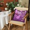 CCourage CCowardly Dog Cushion Cover Silky Short Plush Invisible Zipper Dustproof Sofa Pillow Case for Home Decor