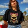 Hardcore Skull T Shirt Gothic Skeleton Graphic Tee Dark Aesthetic Shirt Metal Rock Punk Horror Unisex Gift