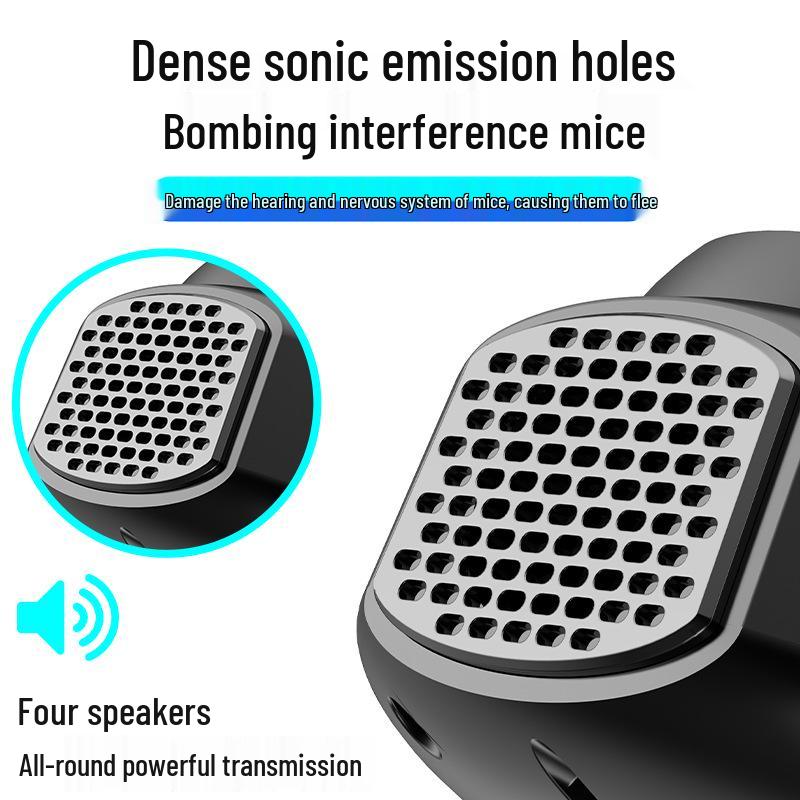 Upgraded 4-in-1 Ultrasonic 360° Pest Repellent: Mosquito & Rodent Repeller