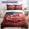 3pcs Duvet Cover Set (1*Duvet Cover + 2*Pillowcase, Without Core), Football Team F.C Print Soft All‑Season Bedding Set, Home Bedroom Decor Gift