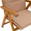 Garden Recliners 6 pcs Natural Solid Acacia Wood