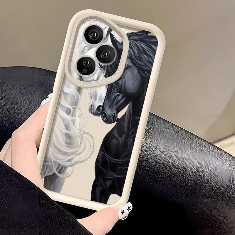 Creative Horse Pattern Phone Case For Honor 400 200 Pro Magic7 Lite X8c X9c Smart X6a X6b X6c Shockproof Soft TPU Silicone Cover