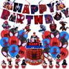 Decorazioni per Festa di Compleanno a Tema Spider-Man Striscioni da Supereroe Palloncini Cake Toppers Spirali Decorazioni a Spirale da Appendere per Bambini Ragazzi Forniture per Feste