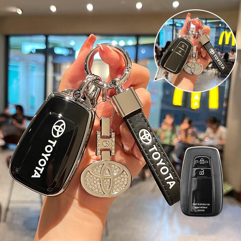 TPU Car Key Case Cover All-inclusive Shell For Toyota Corolla Hybrid 2021 Rav4 Land Cruiser Prado Camry Highlander Prius C-HR