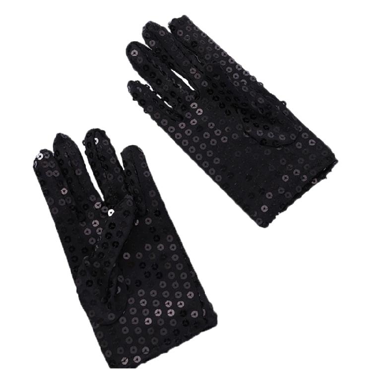 Christmas Party Sequins Gloves Kids Sequins Full Finger Singing Dacing Gloves