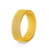 Anillo de Pareja de Malla Elástica Ancha de Acero Inoxidable