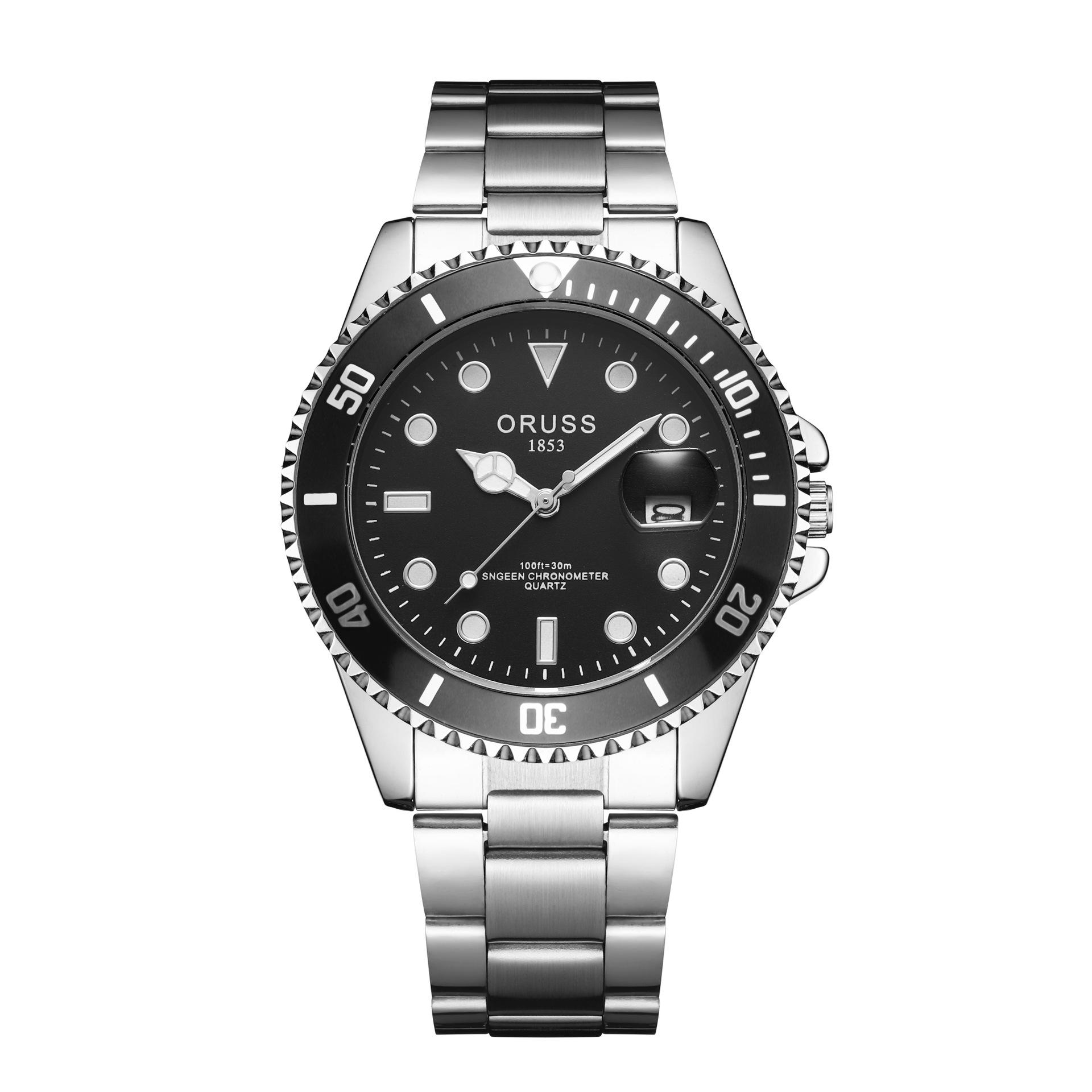 

ORUSS новые роскошные мужские часы высшего бренда с коробкой, водонепроницаемые мужские кварцевые часы с календарем