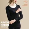 Autumn and Winter New Women's Silk Thermal Underwear Set Amino Acid Non-marking Long Johns Heating Fleece Primer