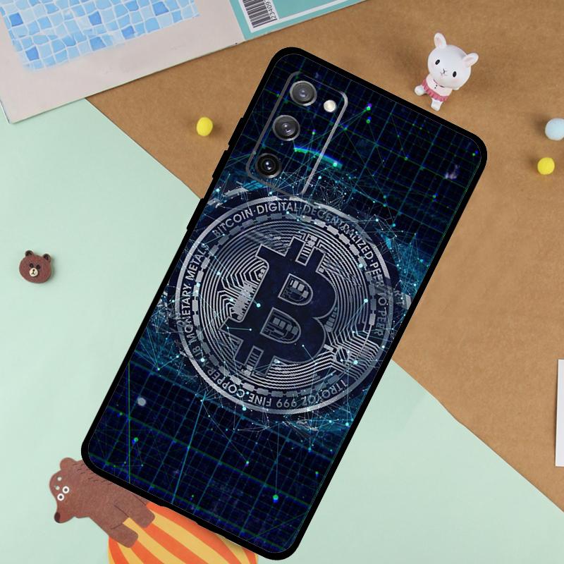 Bitcoin Soft Case For Samsung Galaxy S24 Ultra S9 S10 S20 S22 S21 Plus S23 FE S25 Ultra Funda Cover