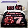 3PC Custom Name Happy 67th Birthday Bedding Set Printed  Bedding Set Duvet Cover Closure Includes 1 Duvet Cover & 183 Pillowcases for Bedroom