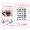 1PACK/6 Rows of Glue-free Thick Comic Eyelashes, Photogenic Segmented Sunflower Loli False Eyelashes