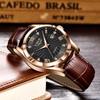 Men's Fashionable Waterproof Quartz Watch with Calendar & Luminous Features