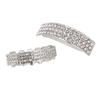 Teeth Set Bling Teeth Accessory Decoration for Halloween Party Hip Hop Show Argent