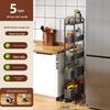 Tall Multi-Layer Kitchen Storage Rack for Narrow Spaces