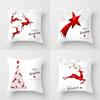 Super Soft Red And White Christmas Pillow Case For Stylish Home Decoration