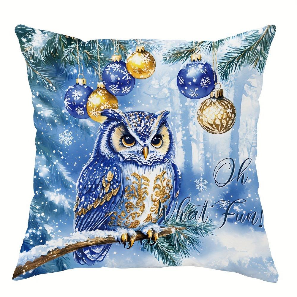 1pcs Christmas Pillows with Winter Scenes ,Suitable for Christmas Home Decoration Pillowcase, Without Pillow Core.
