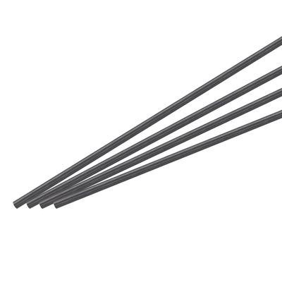 Uxcell Carbon Fiber Rods, 4mm X 300mm, for RC Airplane DIY Craft Kite Wing Tube Quadcopter Arm Repair, Pack of 4