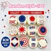 (Hefengcl)250Th Anniversary Patriotic Slow‑Rebound Squishy Toys, Independence Day Squeeze Toys, Ideal Party Favors Holiday Gifts