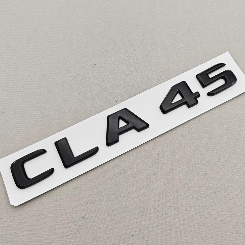 3D ABS Car Letters Logo Trunk Badge Emblem Sticker For Mercedes Benz A Series A45 CLA45 W169 W176 W177 C117 W118 Accessories