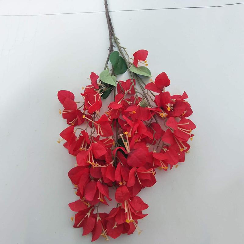 Flowers Bougainvillea Artificial Plum Blossom Stems For Commercial Decor