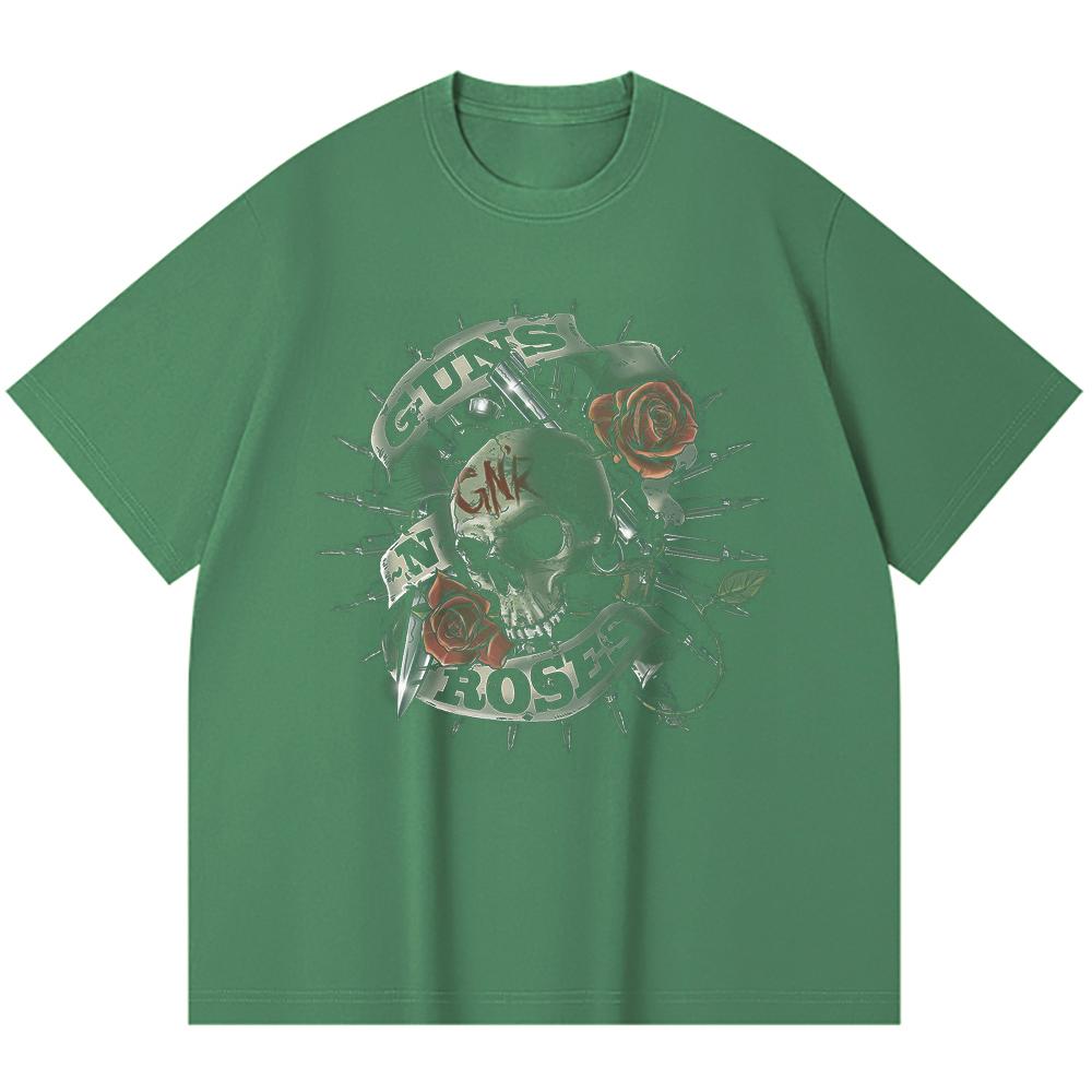 230 Gsm 100% Cotton Heavy Metal T-Shirt  Rock Band Popular Music Print Unisex Heavy Cotton T Shirt