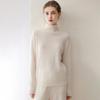 Women's Plus Size 100% Cashmere Knit Long Sleeve Sweater - Autumn/Winter Base Layer Top