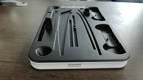 New 5-in-1 Vertical Stand for PS5 Pro/Slim/PS5, Includes PS5 Controller Charging Stand and Multi-Function Cooling Fan (Gray)