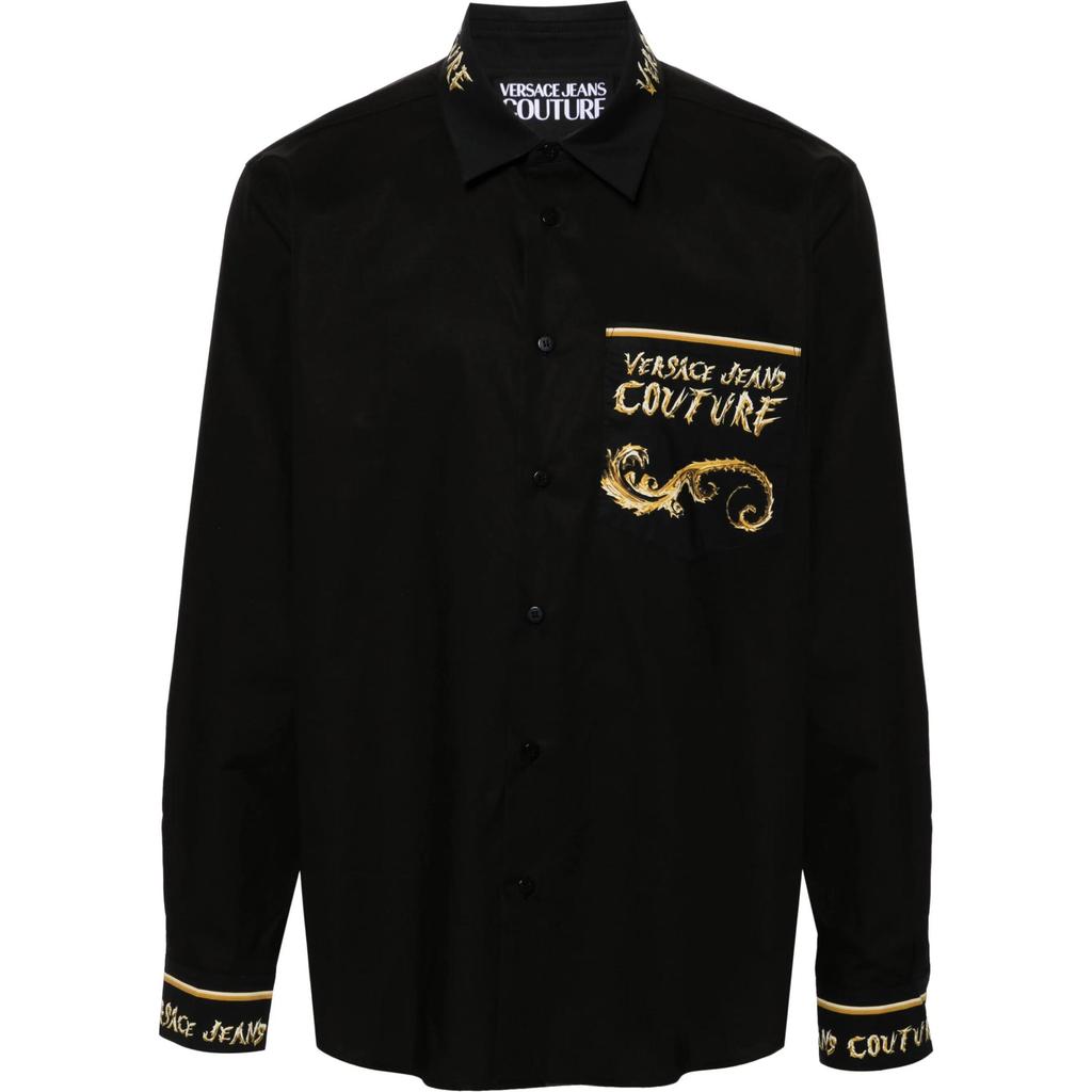 Versace Jeans Couture Chrome Couture Printed Poplin Shirt 77GAL2-RBNS561-G89