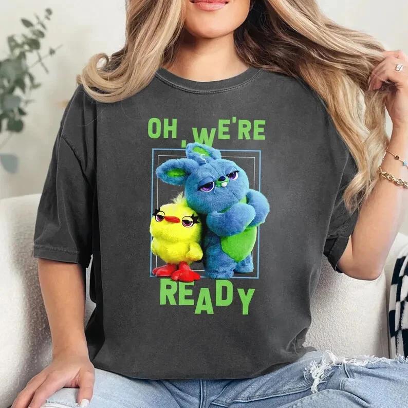 

Pixar Toy Story 4 Ducky And Bunny Oh We re Ready T shirt, Vintage Disney Toy Sto 4XL