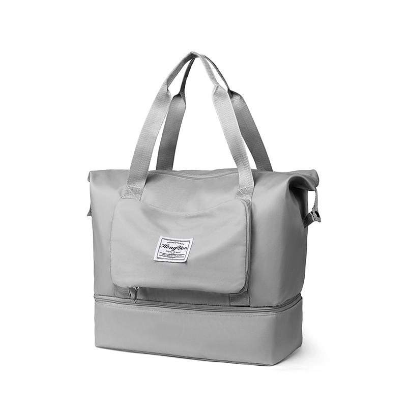 Large Capacity Foldable Travel Duffel Bag Multifunctional Oxford Storage Bag for Short Trips