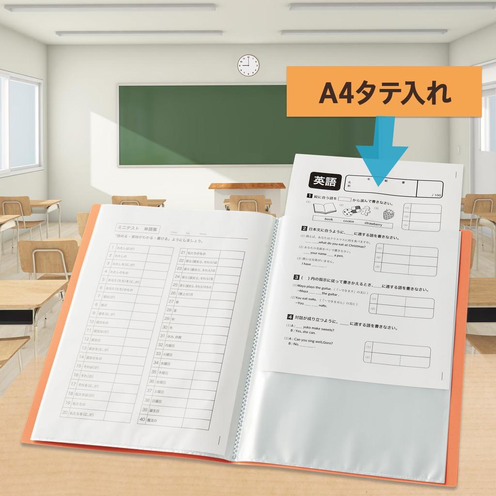 Plus Pocket Year and Class Clear 20 Pack of x 10 File, Name, File, FF, Pockets, 10, Orange, FC-122GA, 84-896