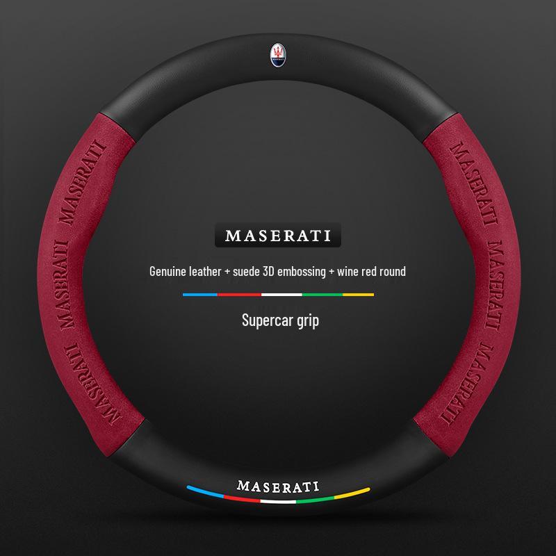 Maserati Presidente Levante Ghibli Leather Steering Wheel Cover