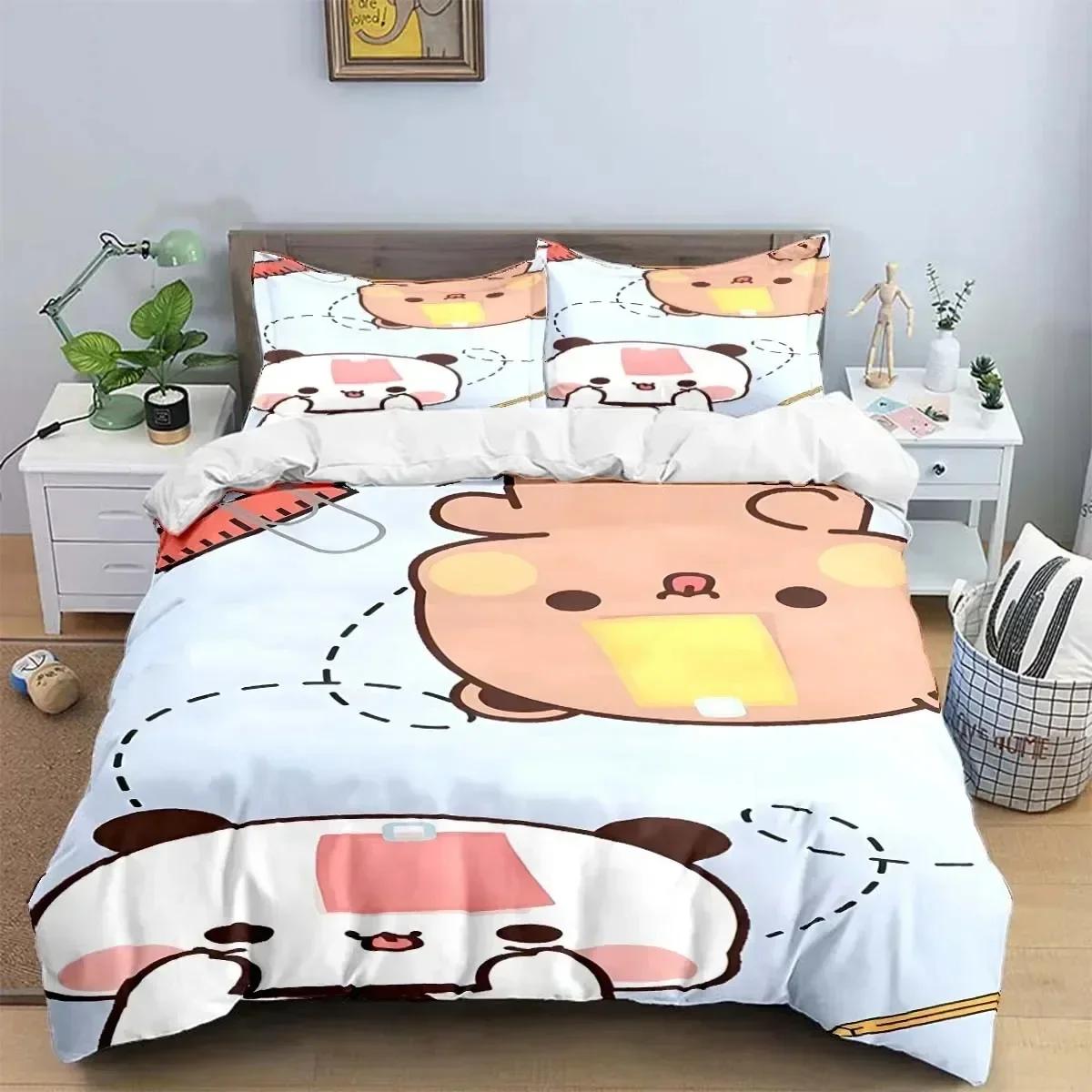 

Exquisite Cartoon B-Bubu Anime Digital Bedding Set Duvet Cover Sheet Printed Bed Set Pillowcase Bed Full Queen King Size Bedroom 70x133cm 2pcs