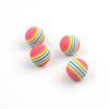 EVA 35mm Silent Rainbow Cat Toy - Colorful Elastic Teasing Ball