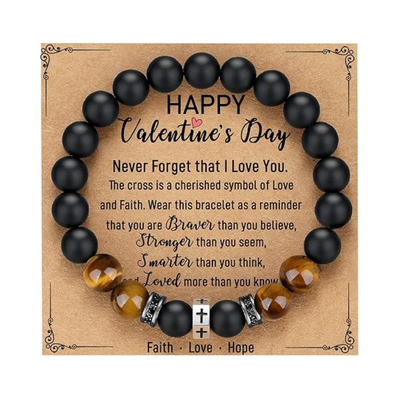 JYL TS Bracelet  Men's Hexagon Cross Eye Adjustable Invokes Protection