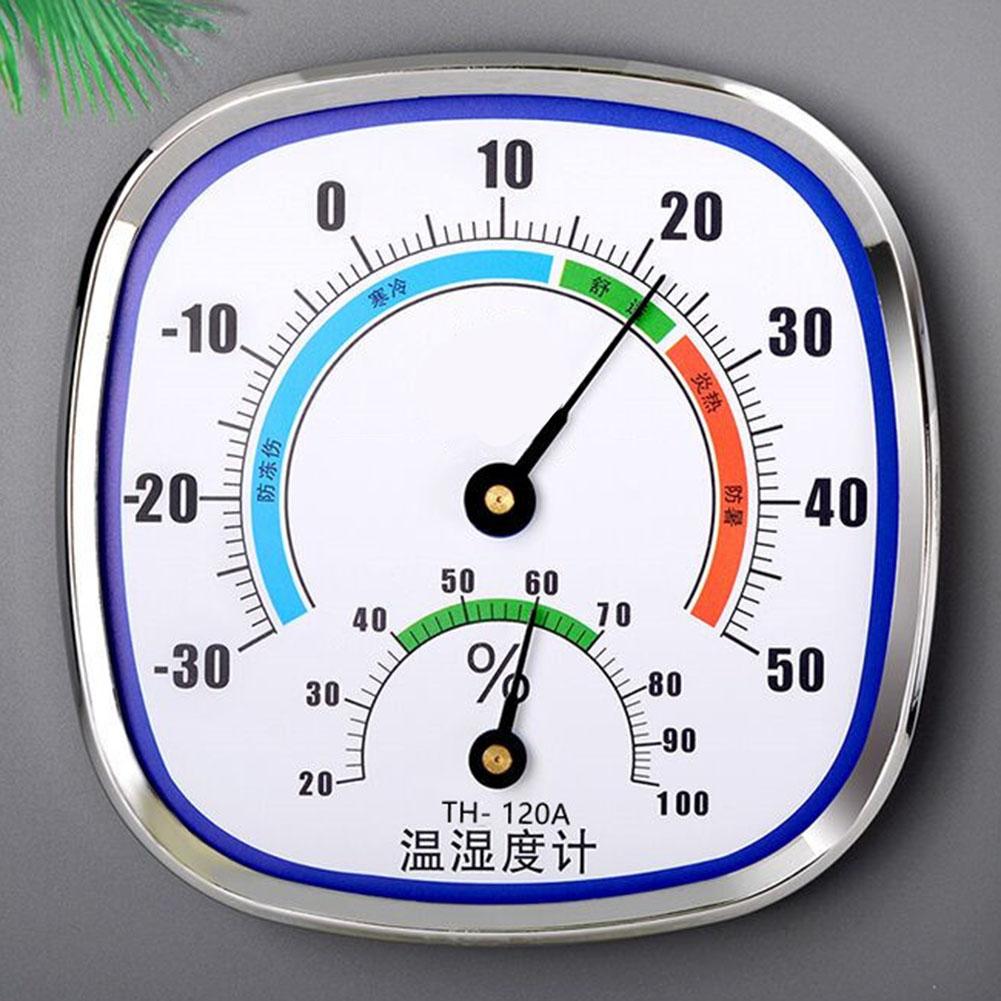 1 Pcs Wall Mounted Temperature Humidity Gauge Indoor Outdoor Thermometer Hygrometer For Outdoor Garden Greenhouse Decorative