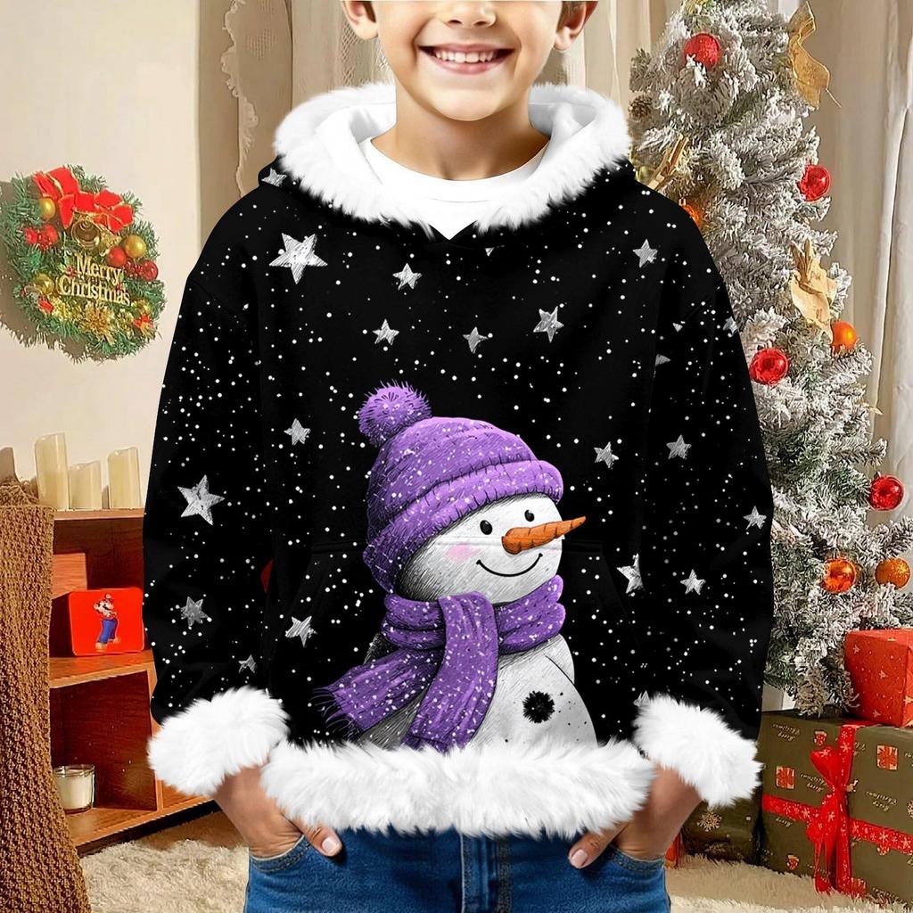 Children's Sweatshirt Girls Boys Long Sleeve Lightweight Casual Hoodie Loose Comfortable  Sweatshirt