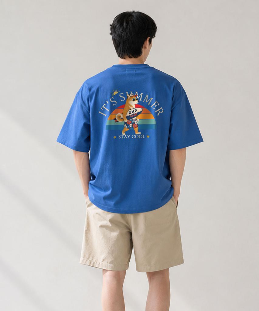 OHP Ohpxgoodd It'S Summer Semi-Oversized Short Sleeve Tee 6 (Type B)