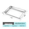 XIANDUN Stainless Steel Rectangular Serving Tray